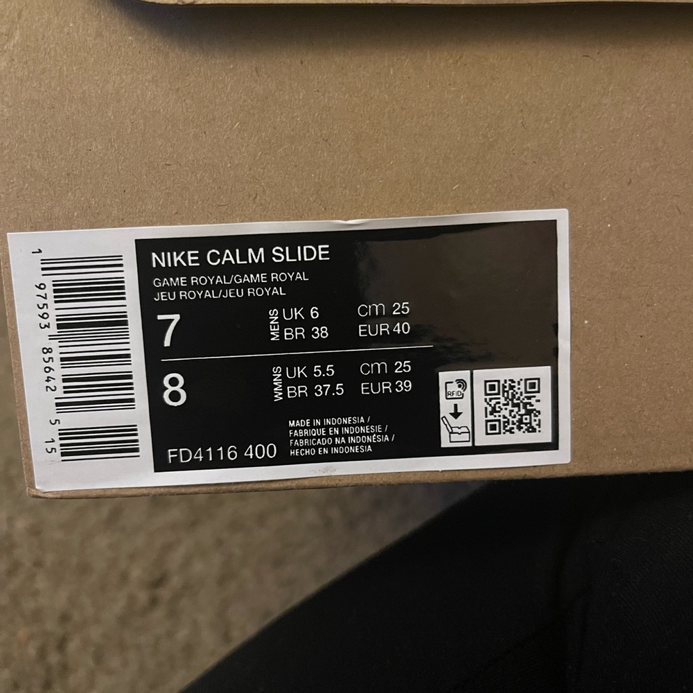 Nike Calm Slide in Game Royal